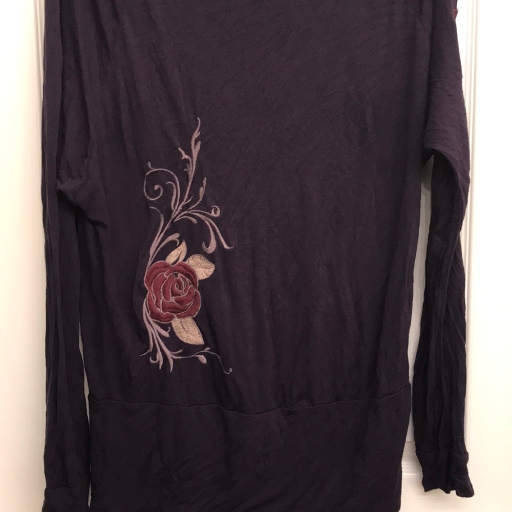 Aubergine tunic top small